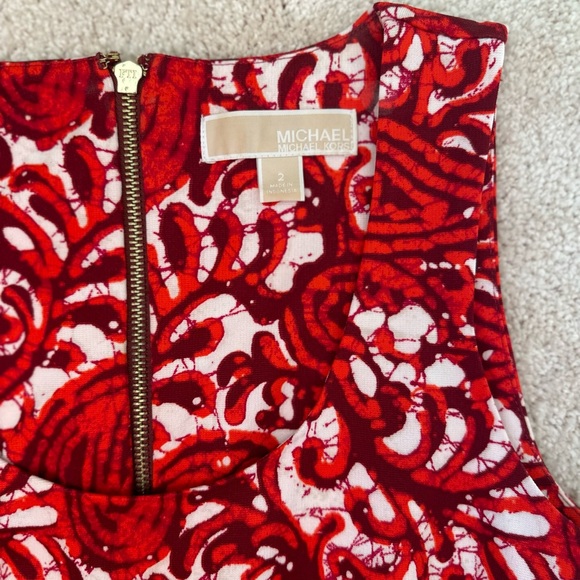 Michael Kors Paisley Fit-and-Flare Dress - Picture 2 of 2